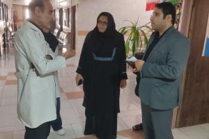 بازدید معاون بهداشتی شبکه بهداشت ودرمان  کوهپایه از مراکز شبانه روزی و مواکب شهرستان در ایام آخر ماه صفر