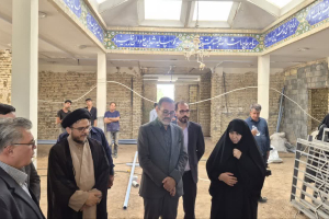 بازدید معاون استاندار، مسئولان دانشگاه اصفهان و شهرستان کوهپایه از پروژه بازسازی مرکز جامع منتخب شهرستان