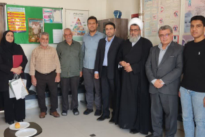 تجلیل از خدمات بهورز خانه بهداشت امامزاده قاسم به مناسبت فرارسیدن بازنشستگی 