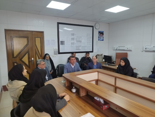 مراسم تکریم و معارفه سرپرست جدید شبکه بهداشت و درمان شهرستان کوهپایه