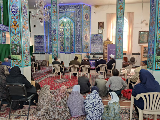  برگزاری جلسه آموزشی به مناسبت هفته سلامت مردان ایرانی در مسجد امامزاده قاسم