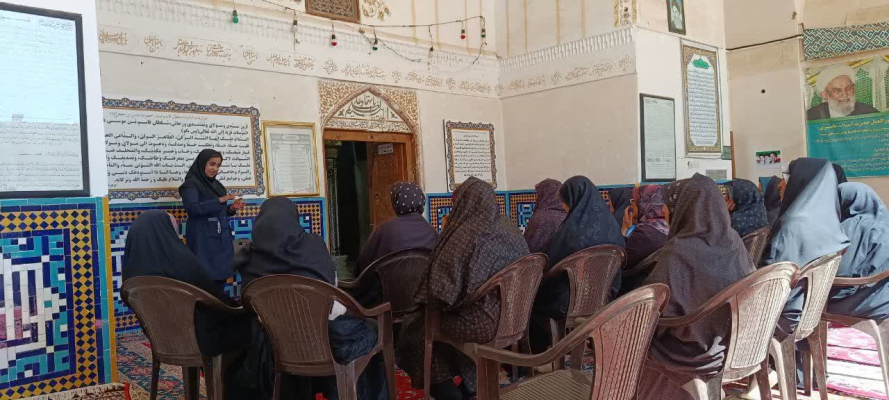 برگزاری جلسه آموزشی به مناسبت هفته واکسیناسیون در روستای امامزاده قاسم