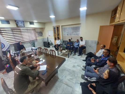 برگزاری جلسه آموزشی در اداره آب و فاضلاب کوهپایه 