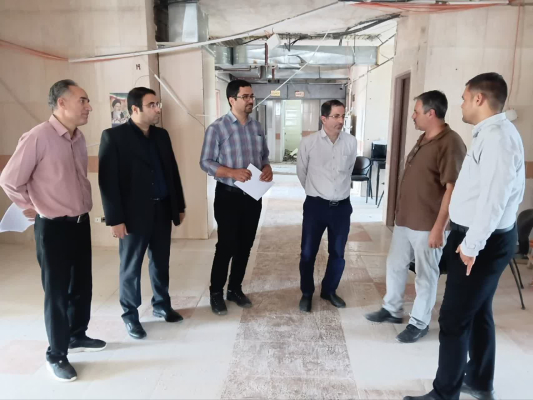 بررسی پیشرفت وضعیت ساختمانی تودشک توسط مهندسین امور ساختمانی دانشگاه