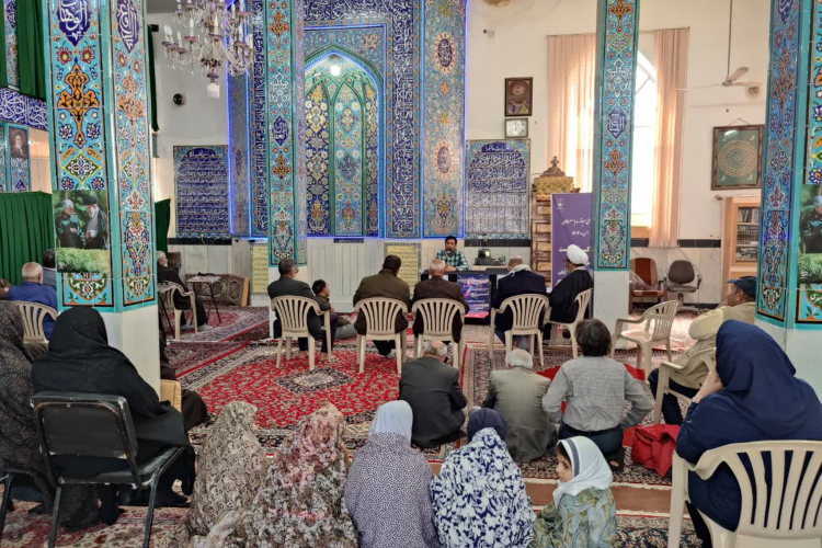  برگزاری جلسه آموزشی به مناسبت هفته سلامت مردان ایرانی در مسجد امامزاده قاسم
