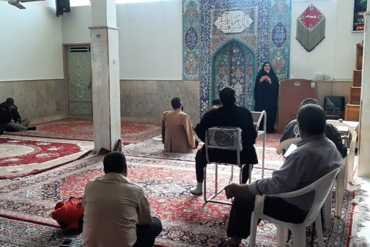 برگزاری جلسه آموزشی انتخاب های آگاهانه تغذیه ای سالم در مسجد الهادی زفره