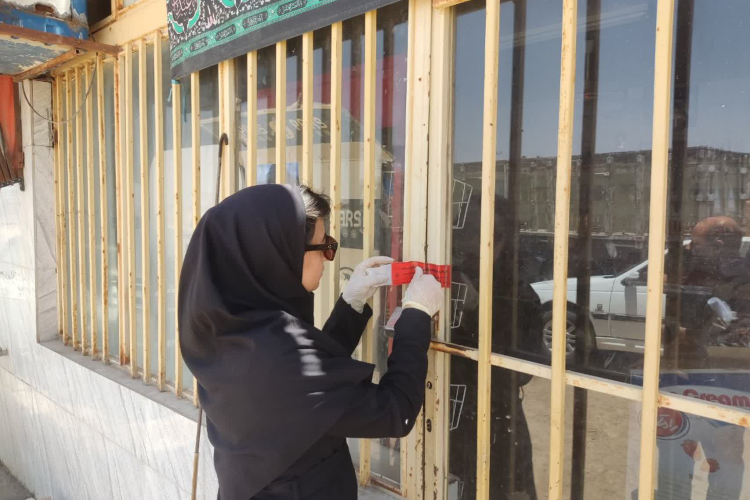 بازدید واحد مهندسی بهداشت محیط از مراکز عرضه تهیه و توزیع شهرستان کوهپایه