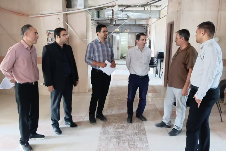 بررسی پیشرفت وضعیت ساختمانی تودشک توسط مهندسین امور ساختمانی دانشگاه