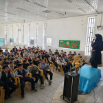 برگزاری جلسه آموزشی تغذیه و نظارت بر اجرای برنامه های تغذیه در دبستان پسرانه شهید سلیمانی تودشک