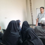 برگزاری جلسه آموزشی به مناسبت هفته سلامت و با تاکید بر مولفه های اجتماعی موثر بر سلامت در پایگاه تودشکچویه
