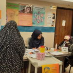 رگزاری میز خدمت به مناسبت هفته ی ملی سلامت، هفته جوانی جمعیت و روز جهانی فشار خون در مرکز خدمات جامع سلامت زفره توسط تیم سلامت مرکز 