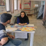 برگزاری میز خدمت مشاوره به مناسبت هفته دخانیات در مرکز جامع سلامت کوهپایه