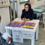 برگزاری میز خدمت مشاوره به مناسبت هفته مبارزه با موادمخدر در مرکز خدمات جامع سلامت کوهپایه