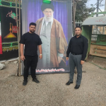 بازدید معاون فنی شبکه بهداشت کوهپایه از موکب‌های شهرستان در مراسم تشییع پیکر رهبر شهید انقلاب