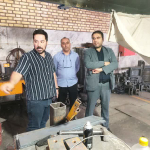 بازدید معاون بهداشتی شبکه بهداشت کوهپایه از واحدهای صنعتی شهرک سجزی